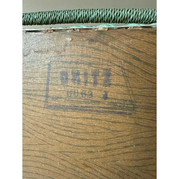 Vintage Dritz Wicker Sewing Basket With Floral Lining & Snap Closure and Handle - Picture 12 of 16